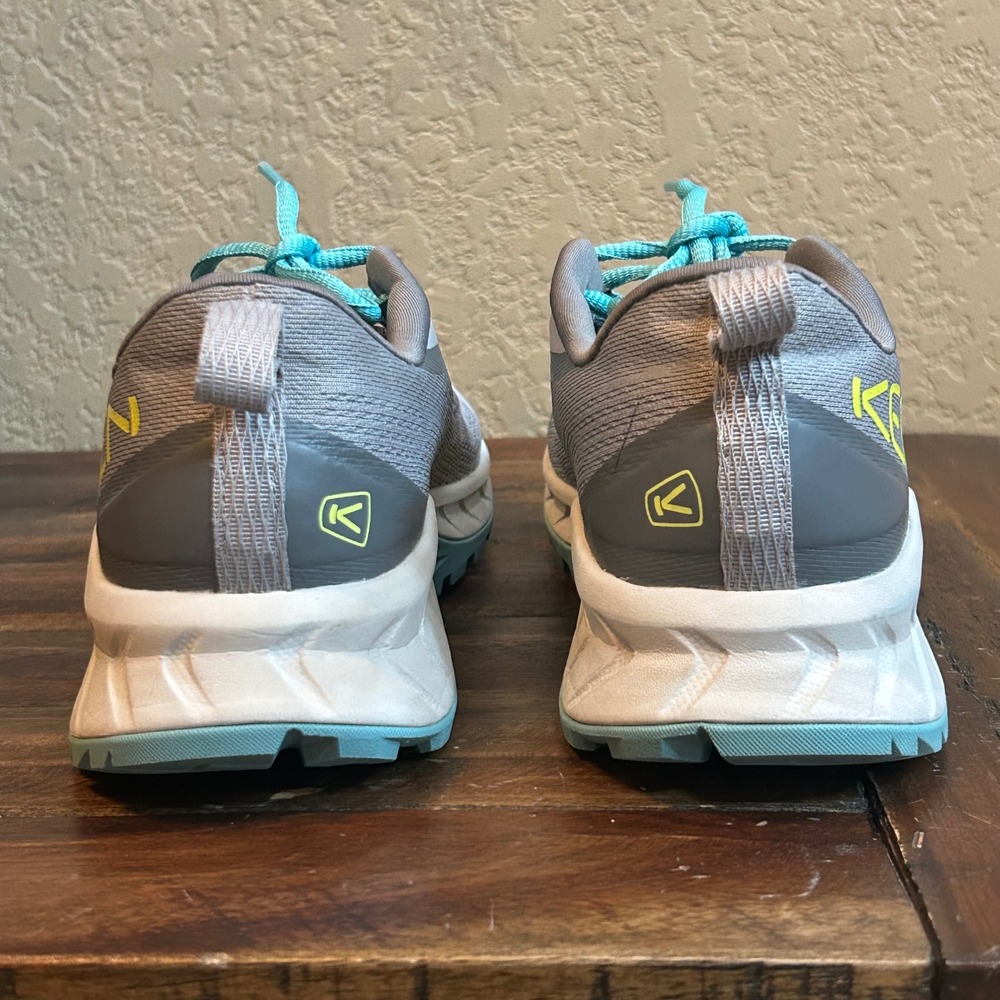 KEEN NXIS Speed Hiking Shoes Women 8‎ Gray Teal Trail Sneaker 1029008 - Picture 8 of 11
